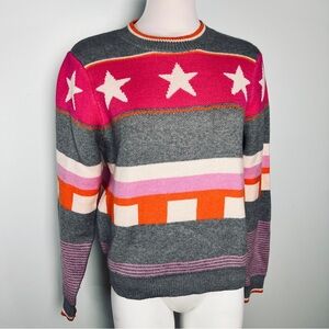 THML Pink and Gray Star Sweater